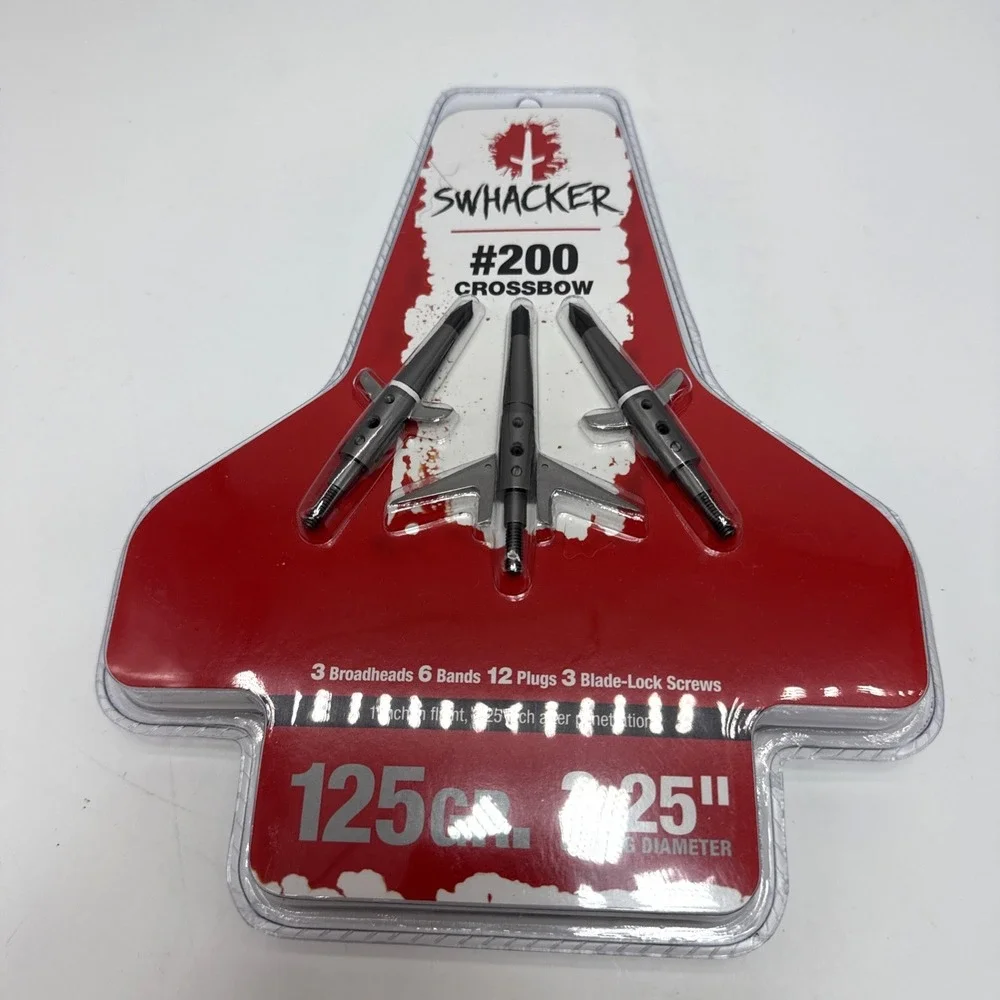 Swhacker  #200 Broadheads 3Pk Crossbow - 125 Grain - 2.25